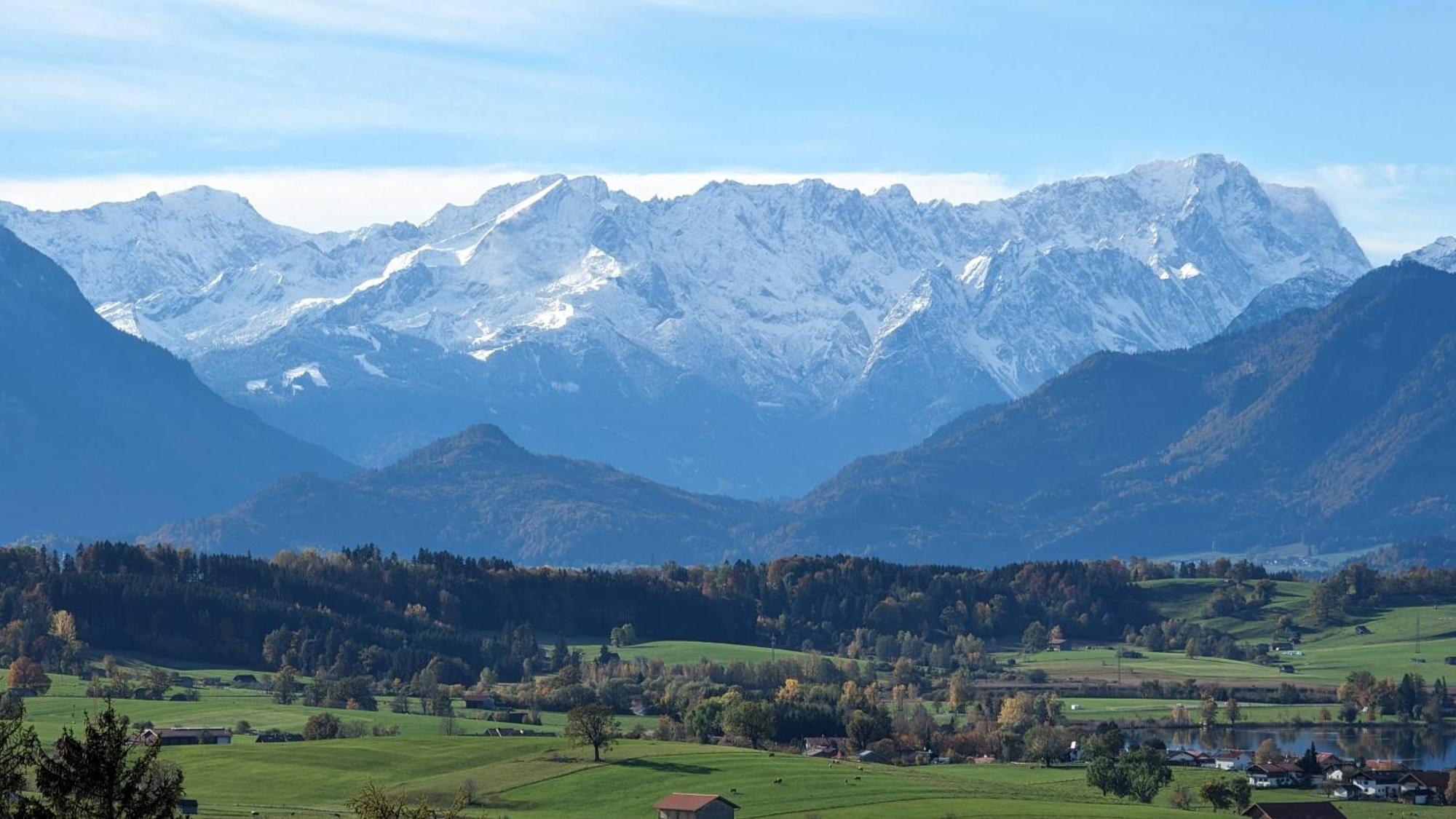 Liboria I Traumhafte Ferienwohnung In Aidling Am Riegsee Mit Atemberaubendem Panoramablick! Exterior foto